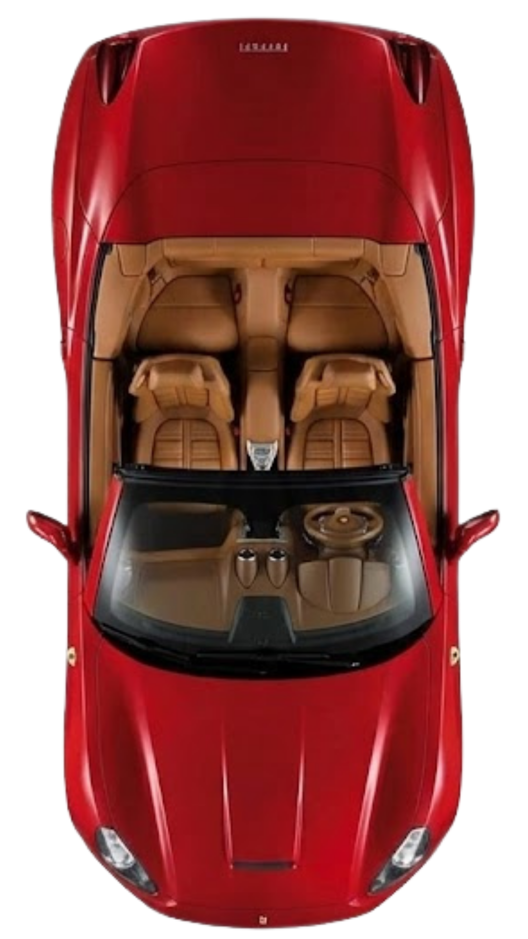 Ferrari vue de dessus